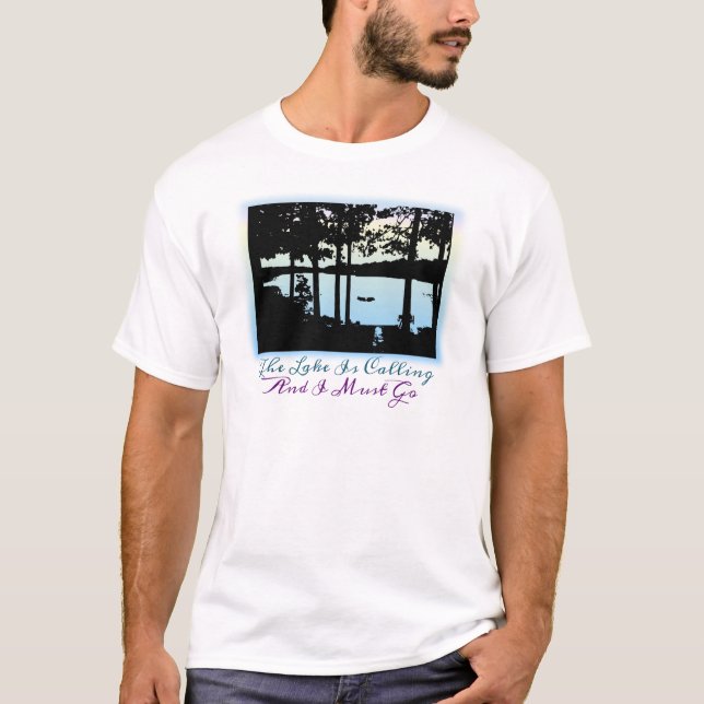 Camiseta O lago é chamando mim deve ir (Frente)