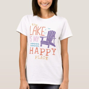 Camiseta O Lago É Meu Lugar Feliz