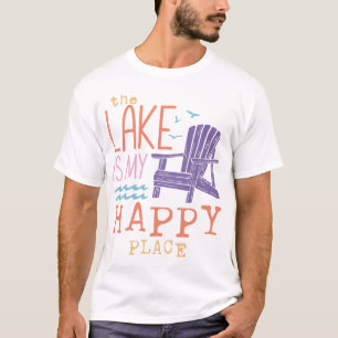Camiseta O Lago É Meu Lugar Feliz