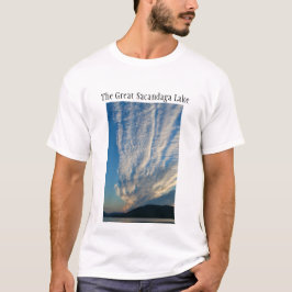 Camiseta O lago Excelente Sacandaga pela manhã
