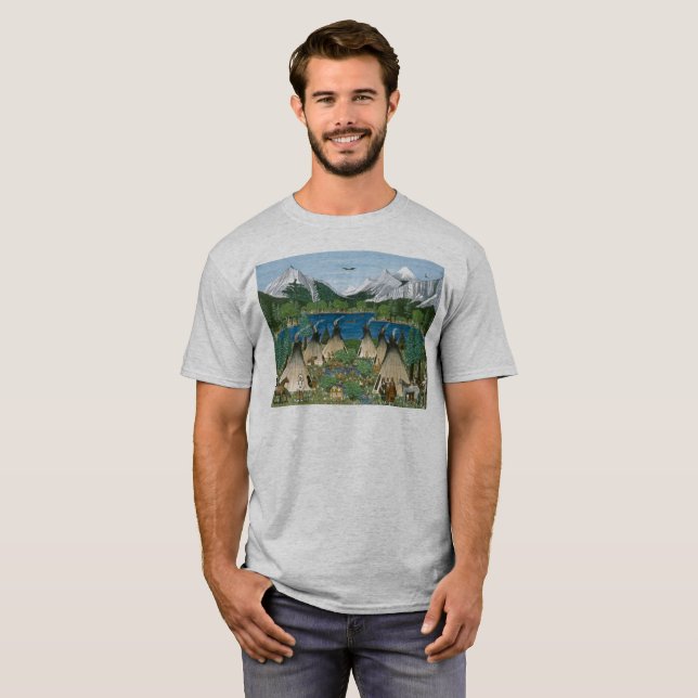 Camiseta O Lago Nez Perce ~ Wallowa (Frente Completa)