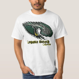Camiseta O Laguna Beach Califórnia acena o T do valor da