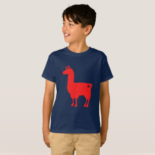 Camiseta O lama vermelho caçoa o t-shirt