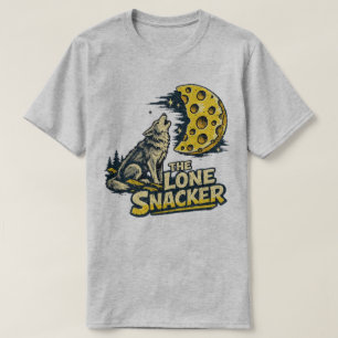 Camiseta O Lanche Solitário Gráfico Divertido da Raposa Uiv