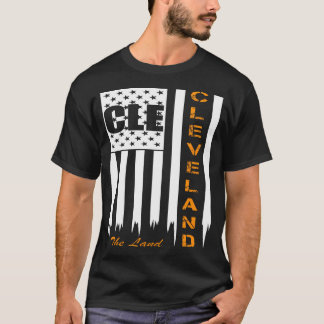 Camiseta O Land Cleveland com a bandeira da América do Céu