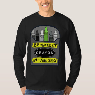 Camiseta O Lápis de Cera Mais Brilhante da Caixa de Volta à
