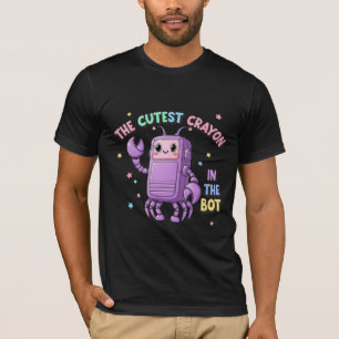 Camiseta O Lápis Mais Fofo No Bot Kawaii Robot Caranguejo