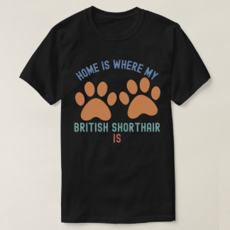 Camiseta O Lar É Onde Está O Meu Ar Curto Britânico