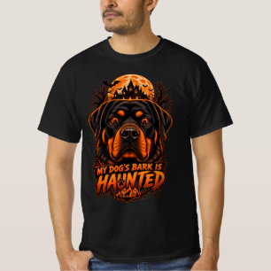 Camiseta O Latido do Meu Cachorro é Assombrado Rottweiler H