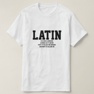 Camiseta O latino é uma língua inoperante