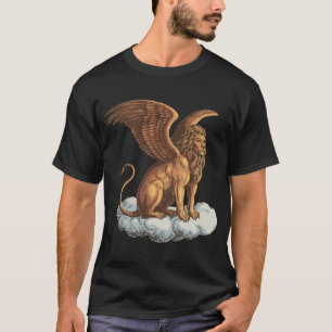 Camiseta O leão alado é uma criatura mítica.