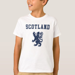 Camiseta O leão desenfreado escocês caçoa o t-shirt