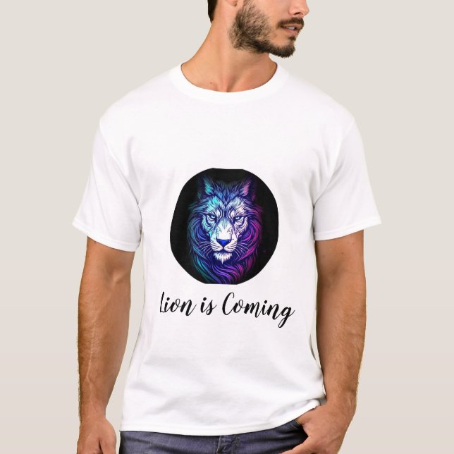 Camiseta O leão está chegando (Frente)