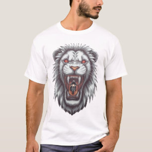 Camiseta O Leão Majestoso Roar em grandeza!