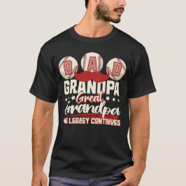 Camiseta O Legado Continua: Pai, Avô, Excelente-Avô