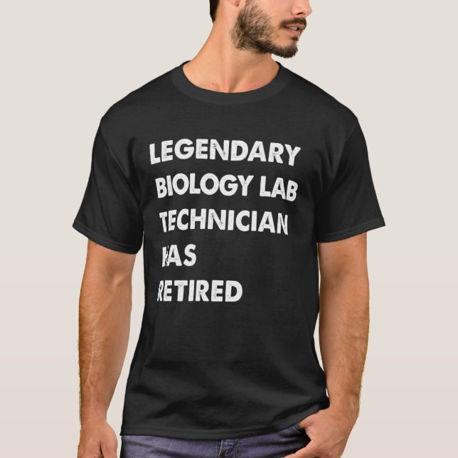 Camiseta O Legendário Técnico Do Laboratório De Biologia Se (Frente)