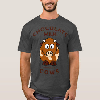 Camiseta O Leite De Chocolate Vem De Vacas Castanhas