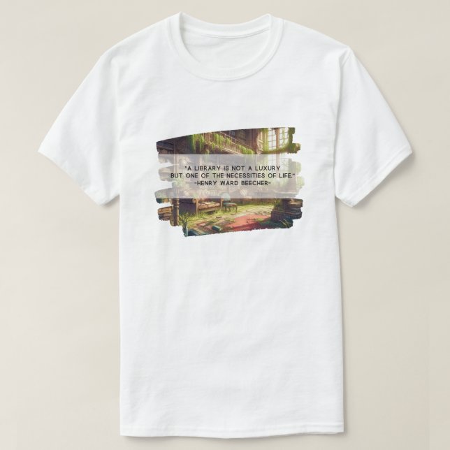 Camiseta O leitor de livros (Frente do Design)
