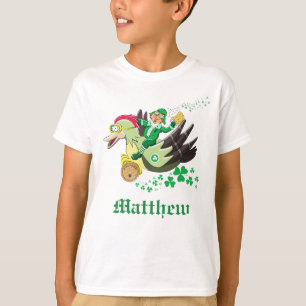 Camiseta O Leprechaun de St Patrick engraçado personalizad
