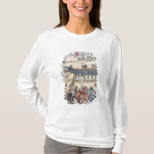 Camiseta O levantamento da bandeira francesa em Timbuktu
