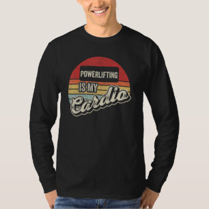 Camiseta O Levantamento de Peso é Meu Cárdio Vintage Retro