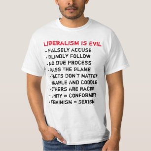 Camiseta O liberalismo é t-shirt mau
