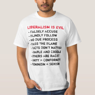 Camiseta O liberalismo é t-shirt mau