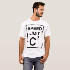 Camiseta O limite de velocidade c-Esquadrou o sinal