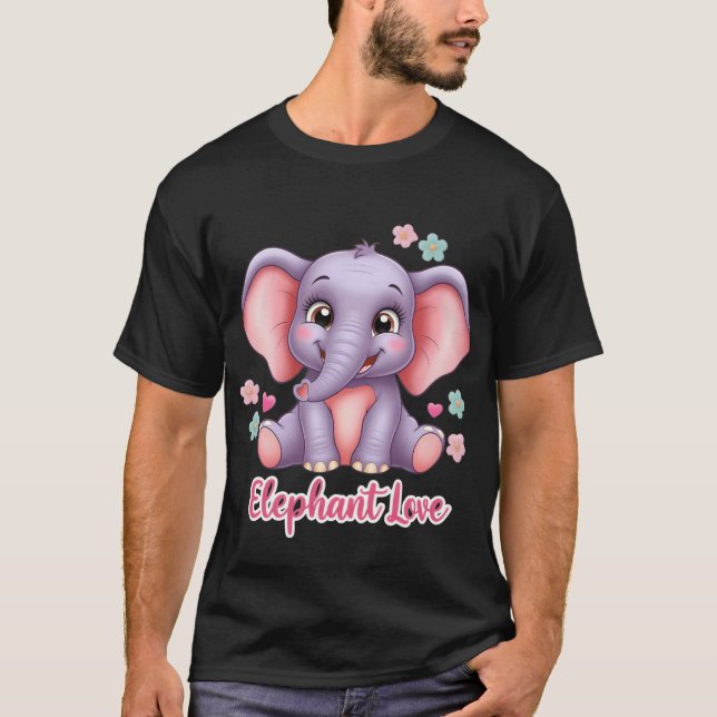 Camiseta O lindo elefante (Frente)