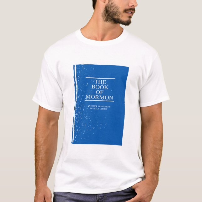 Camiseta O livro do esboço do cobrir do Mormon (Frente)