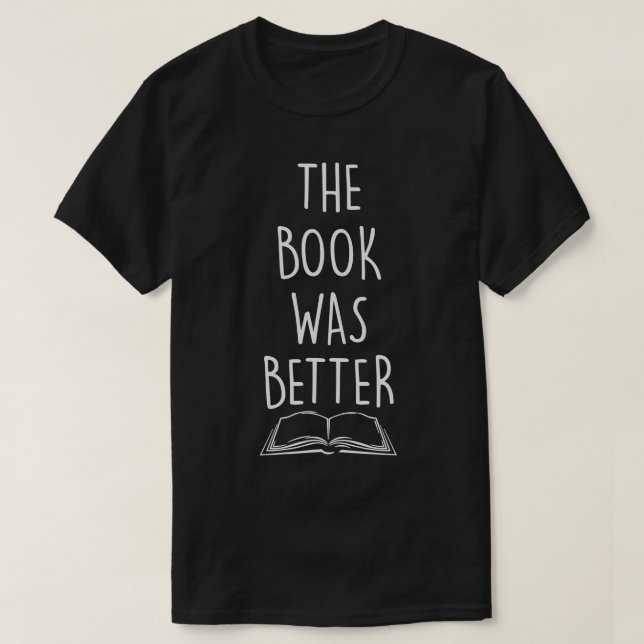 Camiseta O Livro Era Melhor (Frente do Design)