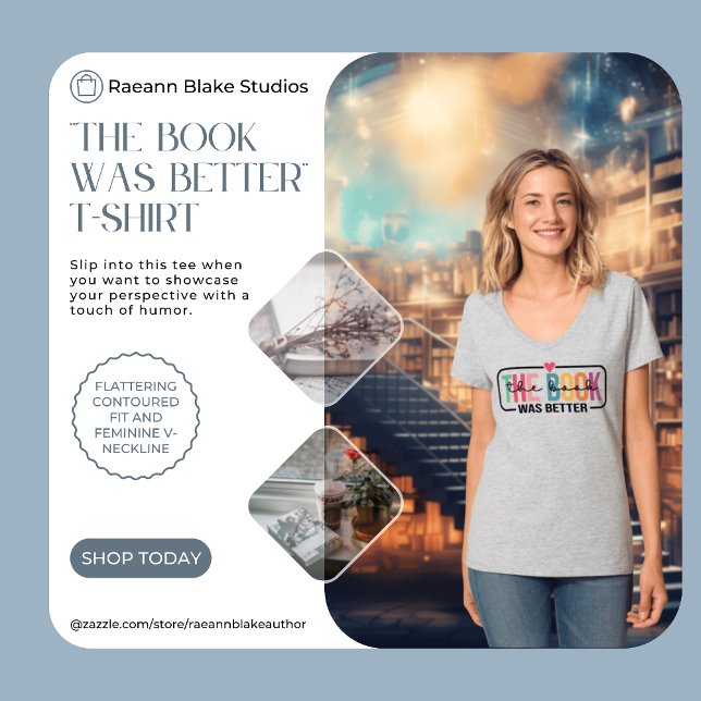 Camiseta "O Livro Era Melhor" (Criador carregado)