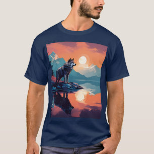 Camiseta O lobo nas montanhas