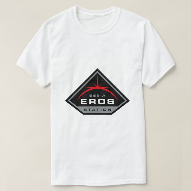 Camiseta O logotipo da estação Eros expansível (Frente do Design)