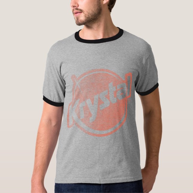 Camiseta O logotipo de Krystal desvaneceu-se (Frente)
