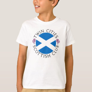Camiseta O logotipo oficial do Scottish das cidades