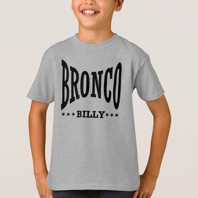 Camiseta O logotipo preto do miúdo (Frente)