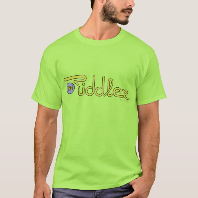 Camiseta O logotipo Riddler fica verde (Frente)