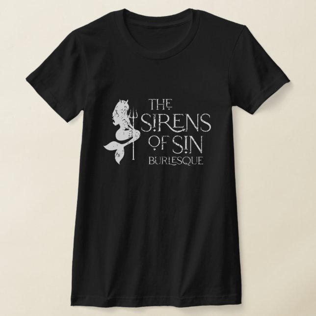 Camiseta O logotipo Sirens of Sin com ajustado de mulheres  (Postura )