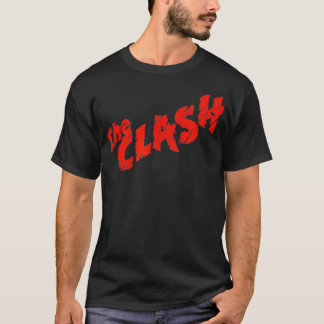 Camiseta O Logotipo Vermelho Arranhado Clash u2013
