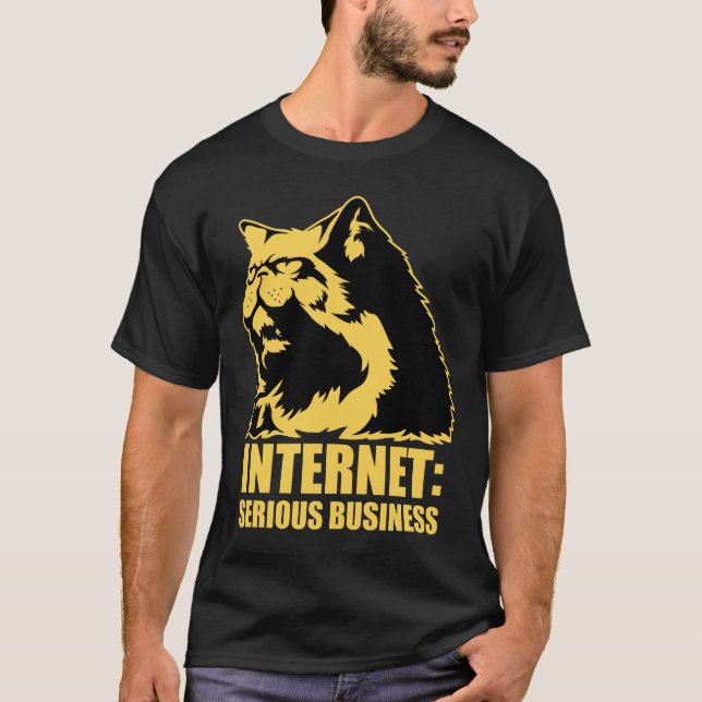 Camiseta o lolcat o Internet é negócio sério (Frente)