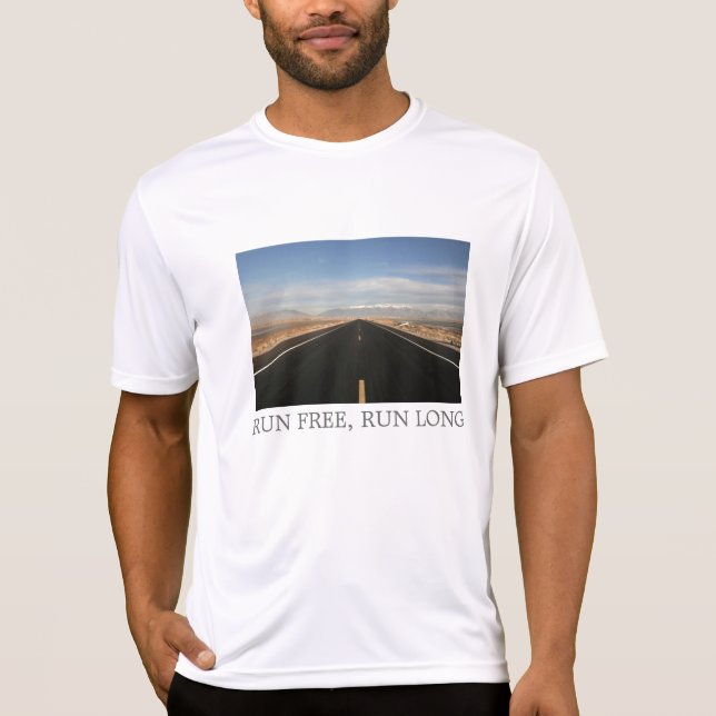 Camiseta o longo caminho, FUNCIONAMENTO LIVRA, FUNCIONA POR (Frente)