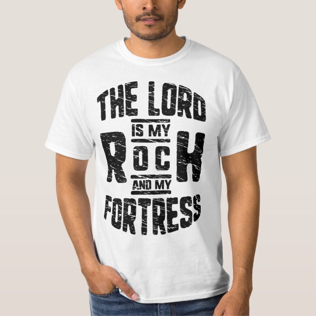 Camiseta O LORD é o meu Rock e o meu Cristão Fortaleza (Frente)