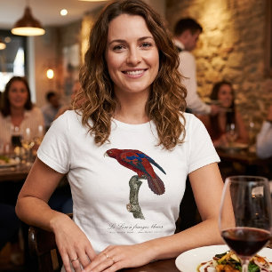 Camiseta O Lori de franjas azuis 