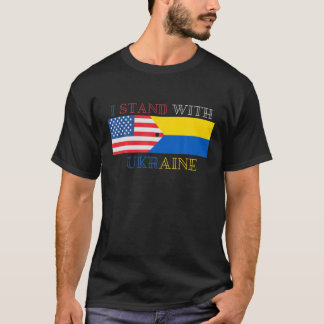 Camiseta O Lover Ucraniano I Fica Com A Bandeira Da Ucrânia
