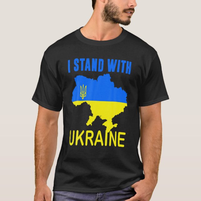 Camiseta O Lover Ucraniano I Prende-Se Com A Ucrânia, O Map (Frente)