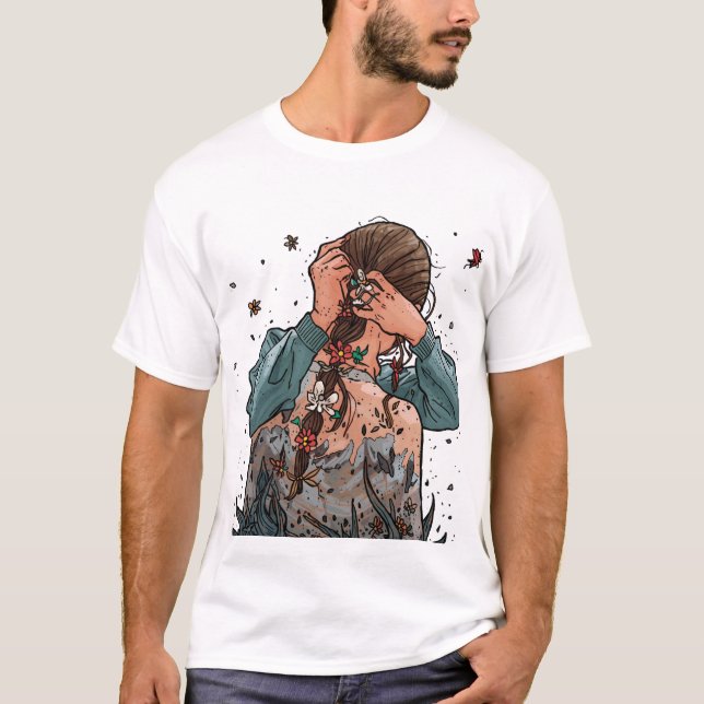 Camiseta O Luto Tem Mãos Suaves (Frente)