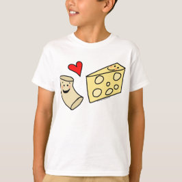 Camiseta O Mac ama o queijo, macarrão bonito engraçado +