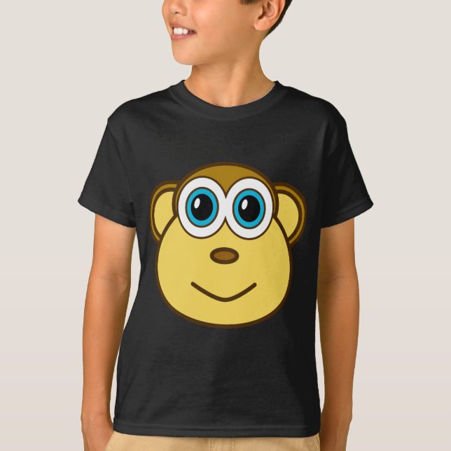 Camiseta O macaco Bizness enfrenta o design (Frente)