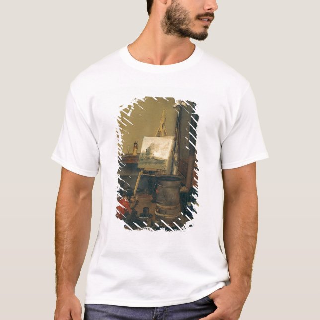 Camiseta O macaco do pintor (Frente)